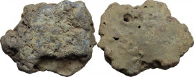 Aes Premonetale. Aes Rude. Large cast bronze lump, central Italy, 8th-4th century BC. Vecchi ICC 1. AE. 679.00 g. R. About mm. 85x71x35. Superb untouc...