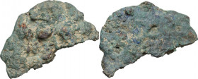 Aes Premonetale. Aes Formatum. AE Halved Cast Circular Cake, Etruria, 8th-4th century BC. Cf. Haeb. Pl. 2, 1-2. AE. 115.00 g. 73.00 mm. RR. Very rare ...