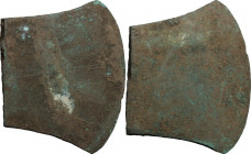 Aes Premonetale. Aes Formatum. AE axe, probably a pre-monetary item. Central Italy, 6th-4th century BC. Cf. Vecchi ICC, p. 90. AE. 256.60 g. R. 76x62x...