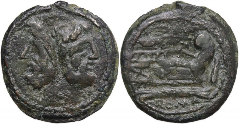 Unofficial issue. AE Cast (?) As, central Italy(?) late 3rd-early 2nd centuries ...