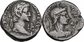 Galba (68-69). BI Tetradrachm, Alexandria mint, Egypt, c. 68/69 AD. Obv. Laureate head right; LB (date) below chin. Rev. PΩ-MH. Helmeted and cuirassed...