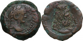 Vespasian (69 -79). AE 25 mm. Alexandria mint, Egypt. Obv. [AYTOK KAIΣ ΣEBA OY]EΣΠAΣIANOY. Laureate head right. Rev. Draped bust of Serapis right, mod...