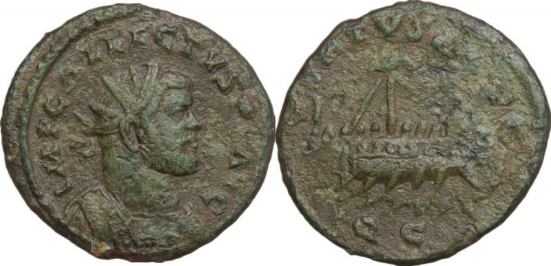 Allectus (293-296). AE Quinarius, Camulodunum mint. Obv. IMP C ALLECTVS PF AVG. ...