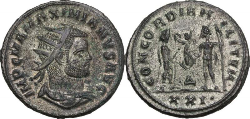 Maximian (286-310). BI Antoninianus, c. 293 AD, Cyzicus mint. Obv. IMP C MAXIMIA...