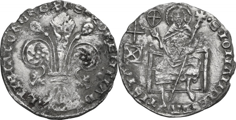 Firenze. Repubblica (1189-1532). Grosso da 5 soldi e 6 denari 1408 II sem., Jaco...