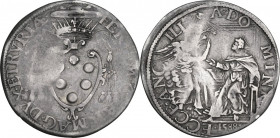 Firenze. Ferdinando I de' Medici (1587-1609). Giulio 1588. CNI 30/40; Gal. X, 1/10; MIR (Firenze) 205. AG. 2.84 g. 27.50 mm. RR. qBB.