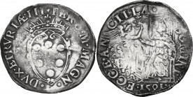 Firenze. Ferdinando I de' Medici (1587-1609). Giulio 1591. CNI 110/113; Gal. XXXVII, 7/9; MIR (Firenze) 234/2. AG. 2.96 g. 27.00 mm. R. BB.