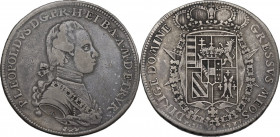 Firenze. Pietro Leopoldo di Lorena (1765-1790). Francescone 1781. Sigle L.S. (Luigi Siries, incisore) e accette decussate (Antonio Fabbrini, zecchiere...
