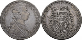 Firenze. Pietro Leopoldo di Lorena (1765-1790). Francescone 1782. Sigle L.S. (Luigi Siries, incisore) e accette decussate (Antonio Fabbrini, zecchiere...