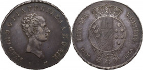 Firenze. Ferdinando III di Lorena (1790-1824). Mezzo francescone 1820. Sigle S (Carlo Siries, incisore) e martello (Giovanni Fabbroni, zecchiere). CNI...
