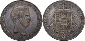 Firenze. Leopoldo II di Lorena (1824-1859). Francescone 1846. Niderost (Giuseppe Niderost, incisore) e fiasca (Domenico Fiaschi, zecchiere). CNI 87; G...