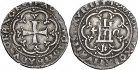 Genova. Tommaso di Campofregoso (1415-1421). Grosso. CNI 13/40; MIR (Piem. Sard. Lig. Cors.) 66. AG. 2.42 g. 21.50 mm. NC. BB.