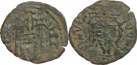 Repubblica. A nome di Ottone IV (1290-1315). Denaro piccolo o Albulo, 1270-1316. CNI 16/19; MIR (Toscana, zecche) 128. MI. 0.39 g. 15.00 mm. NC. BB.