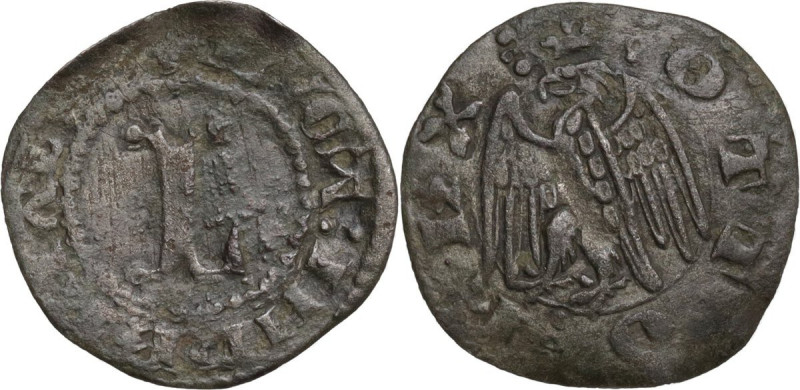 Lucca. Signoria della Repubblica di Pisa (1342-1369). Aquilino piccolo. CNI 20/2...