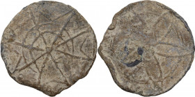 Malta. Grande piombo con ornamento floreale e croce di malta. PB. 18.89 g. 41.00 mm. Per un confronto vedasi Fursè (Memoires Numismatiques de l'Ordre ...