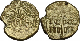 Messina. Federico II di Svevia (1197-1250). Multiplo di tarì, falso d'epoca. Sp. 61; MEC 14, p. 158, classe A 2; D'Andrea 60. AU. 1.41 g. 12.50 mm. BB...