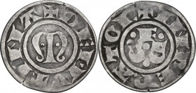 Modena. Comune (1226-1293). Grosso. CNI 1/6; MIR (Emilia) 615. AG. 1.24 g. 19.00 mm. Graffietto al rovescio. BB/qBB.