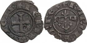 Napoli. Carlo II d'Angio (1285-1309). Denaro gherardino. P/R 5; MIR (Napoli) 26. MI. 0.51 g. 14.00 mm. Bel BB.