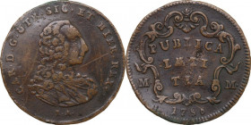 Napoli. Carlo di Borbone (1734-1759). Pubblica 1756. P/R 51; MIR (Napoli) 343/2. AE. 8.94 g. 31.00 mm. R. Graffi. qBB.