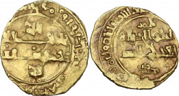Palermo. Roberto il Guiscardo (1059-1085). Tarì, datato 464 AH (1072). D/ Legenda cufica su quattro righe; in centro globetto. (Per comando / di Rober...