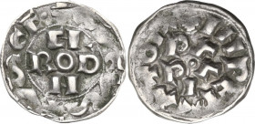 Pavia. Corrado I di Franconia (1027-1039). Denaro. CNI 1/8; MIR (Lombardia, zecche) 835; Limido-Fusconi 25. AG. 1.40 g. 16.00 mm. Bel BB.