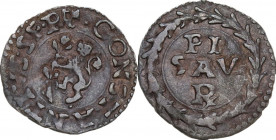 Pesaro. Costanzo Sforza (1473-1483). Quattrino. CNI 74/78; Cav. PS 39. MI. 0.53 g. 17.00 mm. BB.