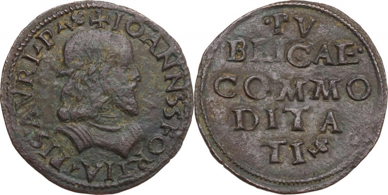 Pesaro. Giovanni Sforza (1480-1510). Soldo. CNI tav. XXV, 15; Rav. Mor. 9; Cav. ...