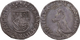Pesaro. Francesco Maria II della Rovere (1574-1624). Paolo. CNI tav. XXVI, 9; Cav. PS 151. AG. 3.12 g. 26.50 mm. R. Patina scura. BB.