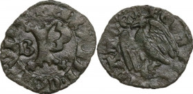 Pisa. Repubblica a nome di Federico II (1313-1406). Picciolo, segno B. CNI 118/9; MIR (Toscana, zecche) 418/2. MI. 0.42 g. 14.00 mm. Patina verde. Bel...