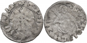 Rimini. Sigismondo Pandolfo Malatesta (1432-1463). Quattrino. CNI 9/26; MIR (Emilia) 1359. MI. 0.62 g. 16.50 mm. R. MB+/qBB.