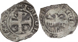 Roma. Carlo I d'Angiò (1268-1278), II senatoriato. Denaro Provisino. CNI 125/126; M. 10; Berm. 104. MI. 0.66 g. 17.50 mm. R. qBB/BB.