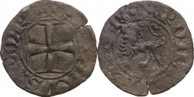 Roma. Emissioni anonime del Senato Romano (1184-1439). Cinquina. CNI 263/313; M. 78/81; Berm. 154. MI. 0.98 g. 19.00 mm. qBB/BB.