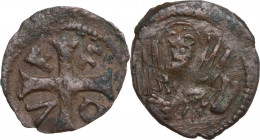 Venezia. Francesco Foscari (1423-1457). Bagattino per Brescia. Paol. 13. AE. 0.46 g. 13.00 mm. BB+.
