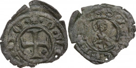 Viterbo. Monetazione autonoma (Sec. XIII-XIV). Denaro viterbese o viterbino minuto. CNI 8. MI. 0.41 g. 17.00 mm. NC. BB.