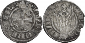 Volterra. Ranieri de' Ricci, vescovo (1291-1301). Grosso agontano da 20 denari. CNI 1/2, 4; MIR (Toscana, zecche) 613. AG. 1.54 g. 21.00 mm. Mancanza ...