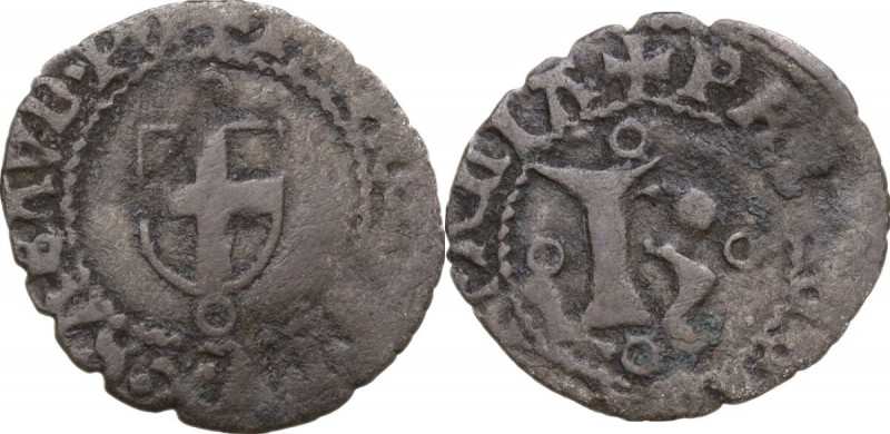 Carlo I (1482-1490). Forte IV tipo. MIR (Savoia) 247; Biaggi 216; Sim. 23. MI. 0...