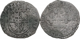 Emanuele Filiberto Duca (1559-1580). Soldo 1580 IV tipo, Chambery. MIR (Savoia) 536j; Biaggi 452e; Sim. 60. MI. 1.69 g. 21.00 mm. qBB.