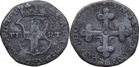 Carlo Emanuele I (1580-1630). 4 grossi 1618. MIR (Savoia) 655; Biaggi 551d; Sim. 63. MI. 2.68 g. 21.00 mm. BB.