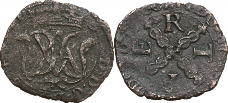 Vittorio Amedeo I (1630-1637). Mezzo soldo I tipo, Torino o Vercelli, data illeg...