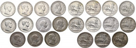 Vittorio Emanuele III (1900-1943). Lotto di undici (11) monete da 2 lire: 1912 (3), 1914, 1915 (5), 1916 (2). AG.