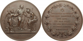Vittorio Emanuele II (1861-1878). Medaglia 1874 per la proclamazione e il trasferimento a Roma della capitale d'Italia. Fava 111; Camozzi 1407. AE. 76...