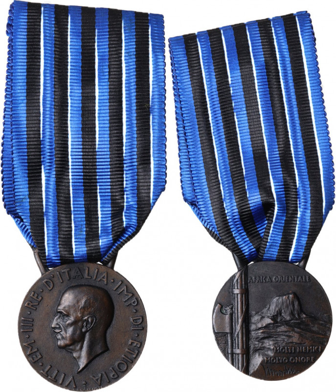 Vittorio Emanuele III (1900-1943). Medaglia s.d. (1936) per la fondazione dell'I...