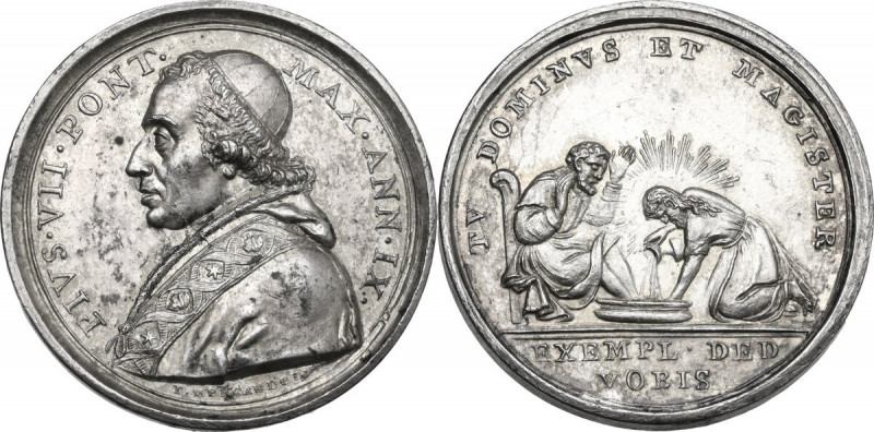 Pio VII (1800-1823), Barnaba Chiaramonti. Medaglia A. IX per la Lavanda. D/ PIVS...