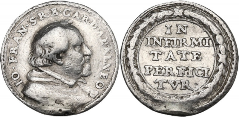 Gianfrancesco Guidi di Bagno (1627-1641), cardinale di Mantova. Medaglia fusa. D...
