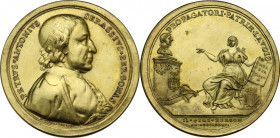 Pietro Antonio Serassi (1721-1791), scrittore. Medaglia. Bergamo, 1786. D/ PETRVS ANTONIVS SERASSIVS BERGOMAS. Busto a destra. R/ PROPAGATORI PATRIAE ...