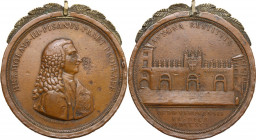 Almorò Pisani (1759-1836), podestà e vice capitano di Verona. Medaglia 1791. D/ HERMOLAVS III PISANVS PRAET PROPRAEF. Busto a destra; sotto, GUILLEMAR...