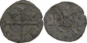 France. évêché de Saint-Paul-Trois-Châteaux. BI Anonymous Obol, 13th century. PdA 2295. BI. 0.44 g. 14.00 mm. VF.