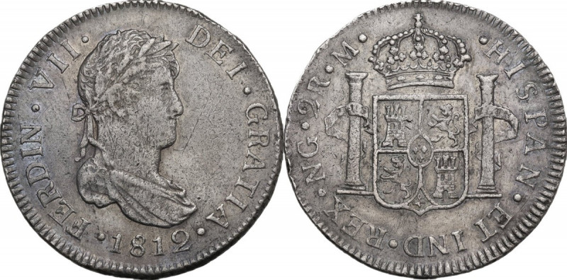 Guatemala. Ferdinand VII (1808-1833). 2 reales 1812. Peirò 695. AR. 6.86 g. 27.0...