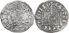 Spain. Sancho IV el Bravo (the Brave) (1284-1295). BI Cornado o Dinero noven. Cuenca mint. ME 1185; Burgos 236. AR. 0.67 g. 19.00 mm. Good VF.