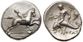 Calabria, Taras. Nomos (6.57 g), ca. 240-228 BC.. AU